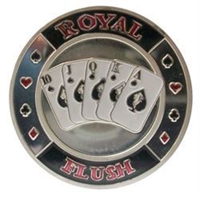 Picture of Royal Flush Card Protector - SILVER - 33g