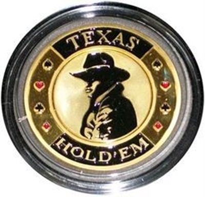 Picture of Card Protector - TEXAS HOLD'EM GOLD 33g
