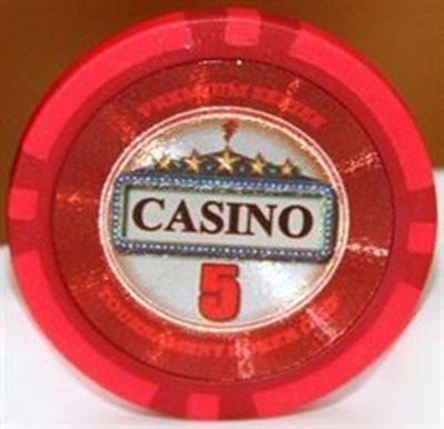 Image de Jetons de poker série CASINO 14gr - Valeur de $5 (VRAC)