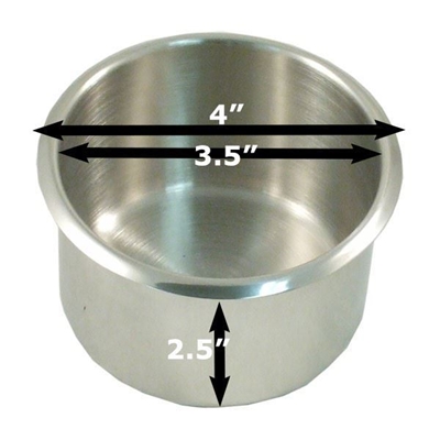 Picture of JUMBO size glass holder - STAINLESS STEEL