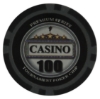Casino Series $100 poker chip black