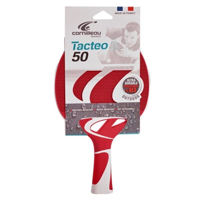 Picture of Raquette de Ping Pong  TACTEO T50 Rouge & blanche
