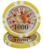 Benjamin Franklin $1000 poker chip yellow