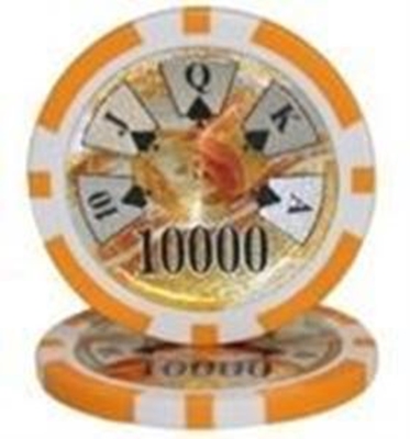 Picture of 12302 Benjamin Franklin poker chips set 500ocs -14gr -Tournament