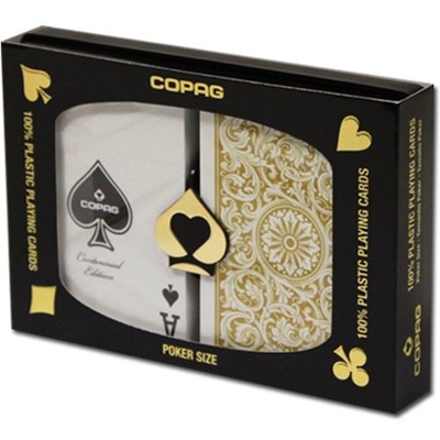 Picture of 11220 Duopack Copag    POKER     REGULIER   GOLD/BLACK