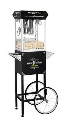 Picture of 71320 Popcorn machine 8oz with cart SNACK STATION series BLACK