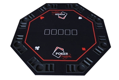 Picture of 14201 Octagon poker table top with nylon bag 8 players 48''x48''