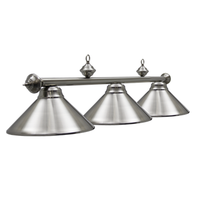 Picture of 61004- Billiard lamp full metal shade ''Stainless''