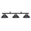 Picture of 61006- Billiard lamp full metal shade '' Matte Black & SS"