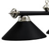 Picture of 61006- Billiard lamp full metal shade '' Matte Black & SS"