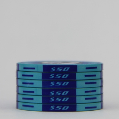 Picture of 12635-Ceramic Poker chip HotGen $50 /roll of 25
