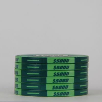 Picture of 12639-Ceramic Poker chip HotGen $5000 /roll of 25