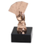 Bronze poker trophy 4 aces