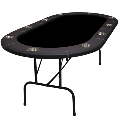 Picture of 16604 Poker table Legacy series 84''  - 10 players  Black -PRESALE PROMO ONLY