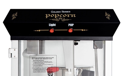 Picture of Machine à Popcorn GOLDEN 4oz avec chariot - NOIRE