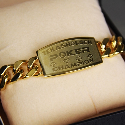 Picture of Texas Holdem Gold Poker Bracelet