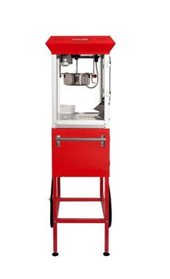 Picture of 71300 Popcorn machine 8oz with cart / RED / Oscar series