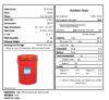Yellow coconut popping oil label and nutrition facts
