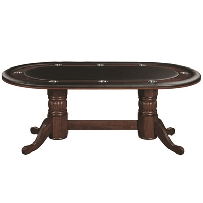 Picture of GTBL84 CAP | 84" TEXAS HOLD'EM GAME TABLE - CAPPUCCINO
