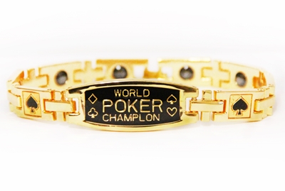 Picture of 100392 -  Anti-Fatigue Gold Poker Bracelet