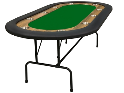 Picture of Supreme poker table 84'' with folding legs BLACK