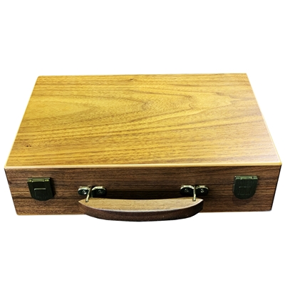 Picture of Wooden Walnut Poker chips Case