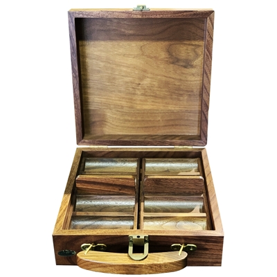 Picture of  Wooden Walnut Poker chips Case