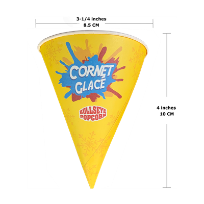 Picture of 73200 Waxed cone 6oz Party Design for snow cone -100pcs