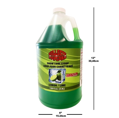 Picture of 73224 - Bullseye popcorn - Snow cone syrup Lime 3.8L