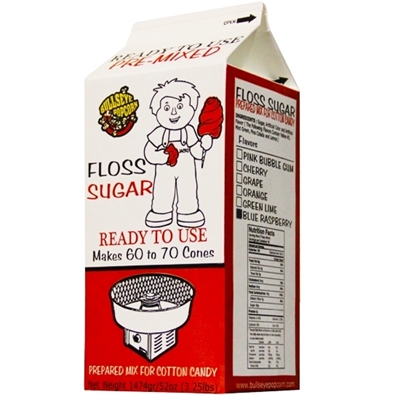 Picture of 72002 Blue Raspberry Cotton Candy Sugar – 3.25 lb