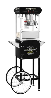 Picture of PREORDER 71320 - Popcorn machine 8oz SNACK STATION  with cart - BLACK - copy