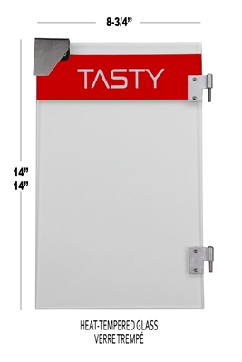 Picture of 718662 Glass door for 16oz Bullseye Popcorn machine Right (TASTY)