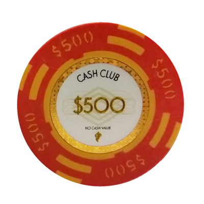 Picture of 12785 Poker chips set of  500 pcs | Cash Club | Cash game CUSTOM PACK