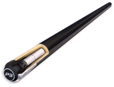Picture of CP PRE P3 B LL Predator Black P3 Pool Cue with Leather Luxe Wrap