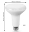White replacement light bulb 60 watts for popcorn machine