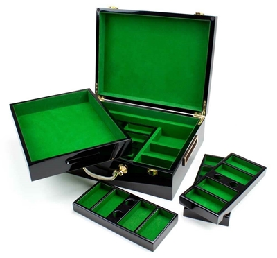 Picture of Deluxe Wooden poker chips case