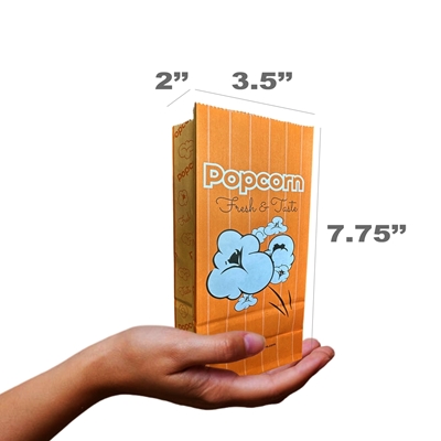 Picture of 70071-100-   Popcorn bags 1oz with flat bottom -100 pcs