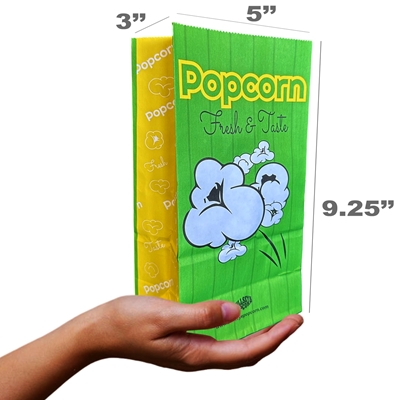 Picture of 70073- Popcorn bags 3oz with flat bottom -Box of 1000