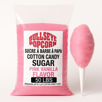 Picture of 72053 Cotton Candy Sugar – Pink bubble gum  Flavor – 50 lbs