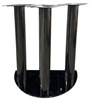 Picture of 10320 Black Stainless Steel Poker Table Base – 29'' Height