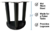 Picture of 10321-copy 10322 Mat black steel Poker Table Base – 29'' Height