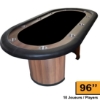 Supreme poker table 96 inch for up to 10 players