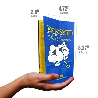 Picture of 700715- Popcorn bags 1.5oz with flat bottom -Box of 1000